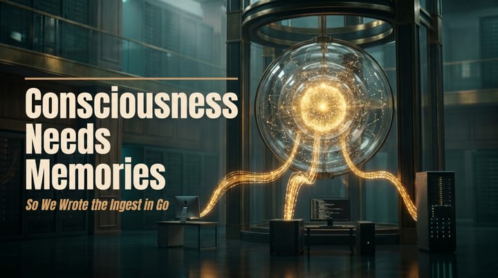 Consciousness Needs Memories (So We Wrote the Ingest in Go)